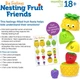 Развивающая игрушка Learning Resources Big Feelings Nesting Fruit Friends, сортер Монтессори "Фруктовые друзья эмоции" - изображение 5