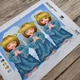 Набір для вишивання бісером картини з ангелочками ARHIBIS Майже ідеальні, 23*19 см (А4Н_269) - зображення 10