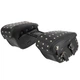 Кофры боковые для мотоцикла из кожзама SP-Sport HL618 (исскуственная кожа, р-р 43x24x15см, черный) - изображение 5
