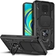 Протиударний броньований чохол із захистом камери для Xiaomi Redmi Note 9 PRO та Note 9s Armor Case Keysion black - изображение 1