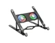 Охлаждающая подставка для ноутбука Hoco DH17 до 17.3" с RGB подсветкой - изображение 1