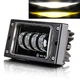 Дополнительные фары led LEADER 2110-60W противотуманка с белым и желтым светом (комплект 2шт.) - изображение 2