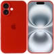 Чохол Silicone Premium case з захистом камери для iPhone 16 Full Camera Protective red 2253 - зображення 5