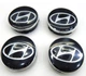 Ковпаки коліс LinkNexGen Hyundai (Чорні + Хром) 60 мм (4шт) 52960-2M000 - зображення 1