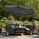 Parasol ogrodowy Plonos PL-881 Szary (488100) - obraz 5