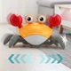 Развивающая игрушка Краб со звуковыми и световыми эффектами, интерактивная игрушка для детей бегающий краб Желтый UIEC-5U-Yellow - изображение 2