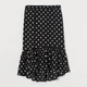Юбка H&M XS черный горох 2403877462 - изображение 1