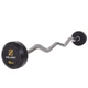 Штанга 10кг с фиксированным весом изогнутая обрезиненная Zelart Rubber Coated Barbell 2687-10 длина 95см - изображение 1