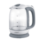 Електрочайник 1,7л 1850-2200W скло (диск) сірий MR-056-GREY Maestro - изображение 1