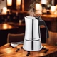 Кавоварка гейзерна Espresso Moka Maestro MR-1668-4 Silver 200мл на 4 чашки нержавіюча сталь - зображення 2
