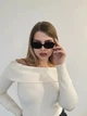 Солнцезащитные очки No Brand прямоугольные Oculos черные - изображение 2