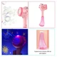 Генератор мыльных пузырей со светомузыкой Динозаврик игрушка Bubble stick dinosaur с батарейками в комплекте 35 см Розовый - изображение 5