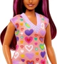 Кукла Барби Модница в платье-свитере в сердечках Кукла Barbie Fashionistas #207 HJT04 - зображення 5
