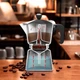 Кофеварка гейзерная Espresso Moka Maestro MR-1666-9 Black 450мл на 9 чашек алюминиевая - изображение 4