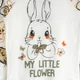 Пижама Dexter`s для девочек с принтом зайчика my little flower 122 см - изображение 6