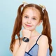 Детские смарт-часы HOCO 4g children phone-watch Y104 |1.69", 4G video call, hd camera, GPS/WiFi| черно-голубые - изображение 3