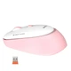 Мышь MEETION 2.4 G Wireless Office Mouse R571 |1000/1200/1600 DPI, AA Battery| бело-розовая - изображение 2