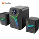 Акустика для ПК Meetion Wired + Bluetooth Meetion Speaker SP2111 |BT5.0/AUX+USB, 15W, RGB| чорна - зображення 3