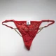 Жіночі сексуальні трусики стрінги з підвісками Sexy One Size червоний (8-185) - изображение 4
