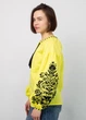 Вышиванка Narodnyy Butik Женская вышиванка рукав бохо черная вышивка желтая 1041.1 52 - изображение 3
