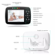Беспроводная видеоняня Baby Monitor SM-35 с большим 3.5 дюймовым монитором для родителей - изображение 5