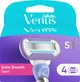 Сменные картриджи для бритья (лезвия кассеты) женские Gillette Venus Extra Smooth Swirl 4 шт. - изображение 1