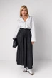 Смугаста жіноча сорочка oversize Lurex Світлий сірий S (30054) - зображення 3