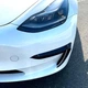 Пластиковая губа на бампер Tesla Model 3 2017 + молдинг бампера юбка черная. - изображение 4