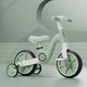 Детский велосипед беговел 2в1 BestTrike с дополнительными колесами подсветкой и песнями УКРАИНСКАЯ ОЗВУЧКА Зеленый - изображение 3