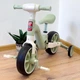 Детский велосипед беговел 2в1 BestTrike с дополнительными колесами подсветкой и песнями УКРАИНСКАЯ ОЗВУЧКА Зеленый - изображение 8