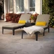 Шезлонг платиковий Keter Jaipur With Cushion з матрацом 255891 коричневий - изображение 2