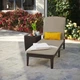 Шезлонг платиковий Keter Jaipur With Cushion з матрацом 255891 коричневий - изображение 3