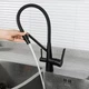 Смеситель для кухни на две воды Frap F4374-6 черный - изображение 3
