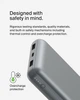 Акумулятор Belkin Power Bank 20000 мАг, 15 Вт, портативний, сірого кольору - зображення 10