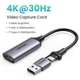 Карта відеозахоплення UGREEN CM489 HDMI 4K to USB-C/A 1080P Video Grabber Box для ПК, комп'ютерної камери, запису потокового відео Grey (40189) - зображення 5