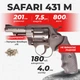 Револьвер под патрон флобера Safari РФ - 431 М пластик с пулями - изображение 1