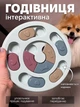 Інтерактивна миска-головоломка іграшка для повільного годування собак та котів Пазл-іграшка Блакитний - зображення 1