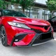 Пластикова губа на бампер Toyota Camry 70 2018-2020 молдинг бампера спідниця чорний. - зображення 3