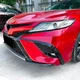 Пластикова губа на бампер Toyota Camry 70 2018-2020 молдинг бампера спідниця чорний. - зображення 6