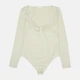 Боди-футболка женская H&M 1137323_св.зел L Светло-зеленая (KAY2000001585368) - изображение 1