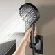 Лейка для душа Shower set насадка с держателем / набор держатель и шланг Черная - изображение 2