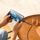 Кабель Baseus Tungsten Gold Data Cable 240W, Power Delivery 3.1, 480Mbps, Type-C to Type-C 3м Black (CAWJ040201) - зображення 7