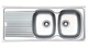 Кухонна мийка накладна UKINOX STM 1200 500 GT 6C R матова - зображення 1