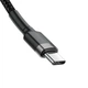 Кабель Baseus Cafule PD2.0 100W flash charging USB Type-C-Type-C cable (20V 5A) 2m Gray+Black (CATKLF-ALG1) - изображение 3