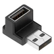 Переходник адаптер угловой USB 3.0 - USB 3.0 (M/F) Вниз-Bk (48803) - изображение 5