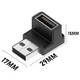 Переходник адаптер угловой USB 3.0 - USB 3.0 (M/F) Вниз-Bk (48803) - изображение 8