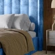 Двуспальная кровать LION Нино 180x200 см SILK 101 Бежевый (LION-041409) - изображение 3