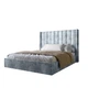 Двуспальная кровать LION Нино 160x200 см SILK 301 Дымчатый (LION-045043) - изображение 2