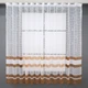 Тюль сетка VR-Textil Juli № 890т Арка на кухню цвет белый с светло-коричневым 300х150 см (53-0007) - изображение 2