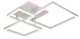 Люстра светодиодная потолочная LUMINARIA GENNY SQUARE RGB 105W 4S 645x618 WHITE 220V IP20 (6951712300206) - изображение 2